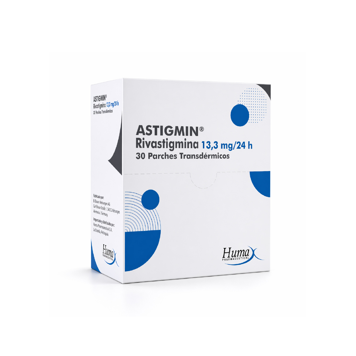 ASTIGMIN (RIVASTIGMINA) 4,6MG/24H - 9MG CJ X 30 PARCHES