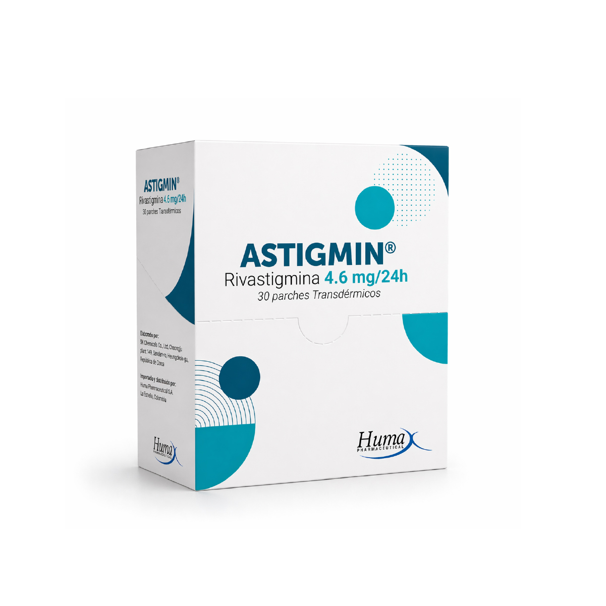 ASTIGMIN (RIVASTIGMINA) 4,6MG/24H - 9MG CJ X 30 PARCHES