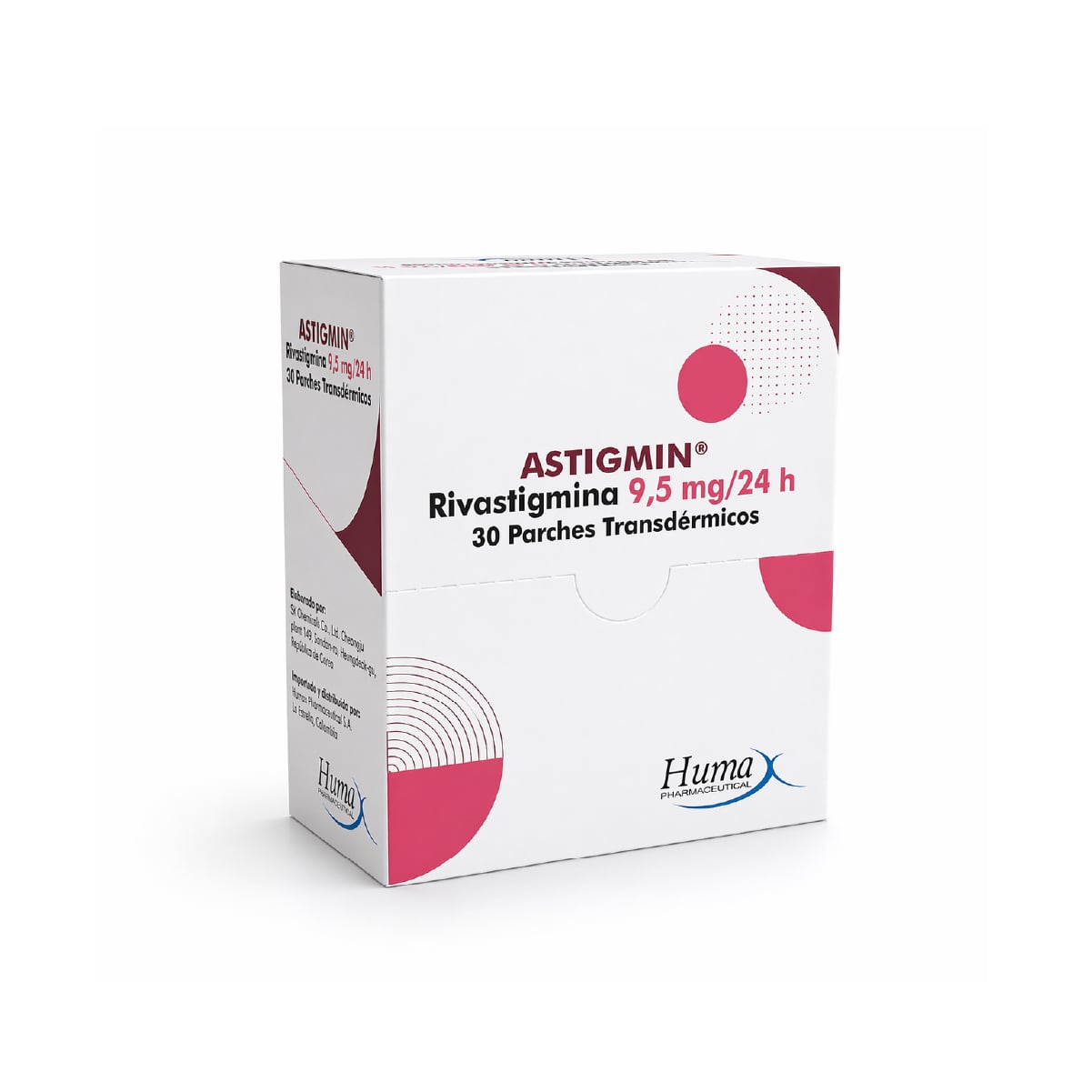 ASTIGMIN (RIVASTIGMINA) 9,5MG/24H - 18MG CJ X 30 PARCHES