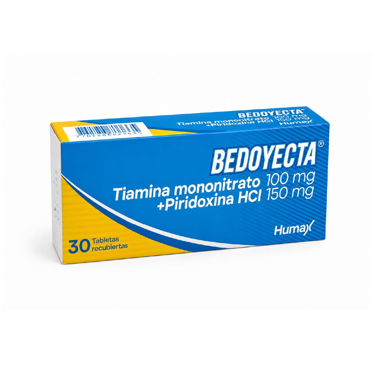 BEDOYECTA (TIAMINA MONONITRATO 100MG + PIRIDOXINA CLORHIDRATO 150MG) CAJA X 30 TABLETAS