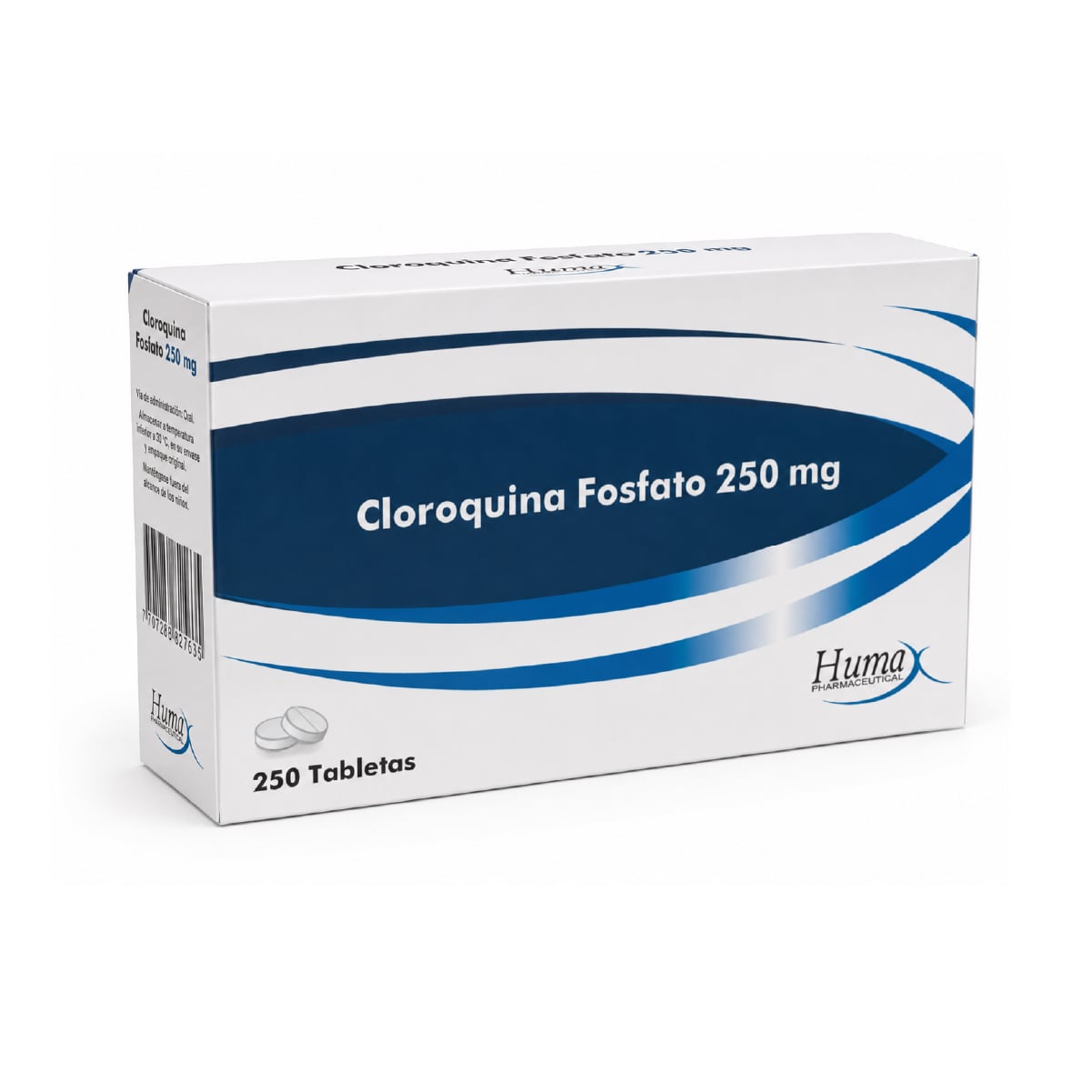 CLOROQUINA FOSFATO 250 MG CAJA 250 TABLETAS
