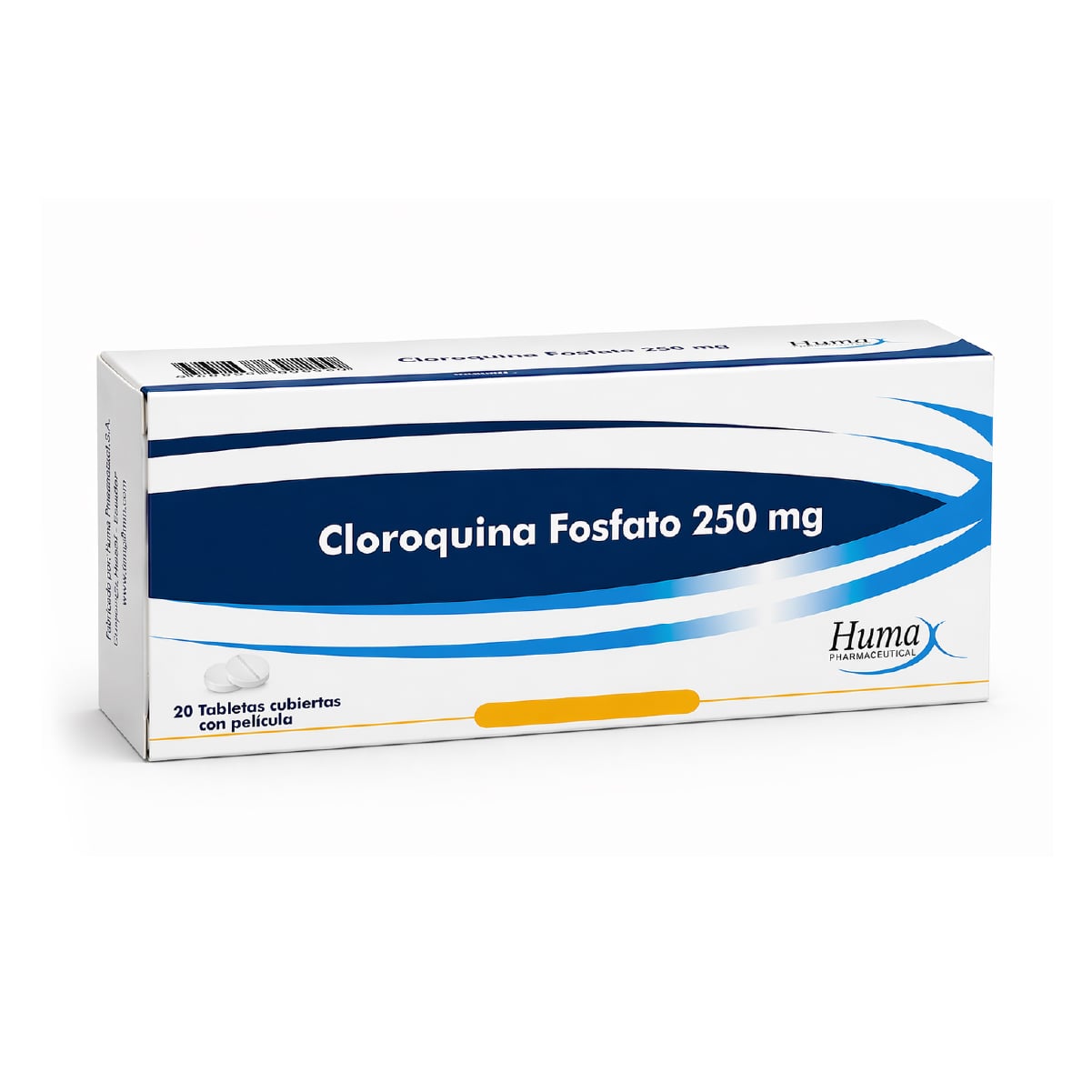 CLOROQUINA FOSFATO 250MG CAJA X 20 TABLETAS