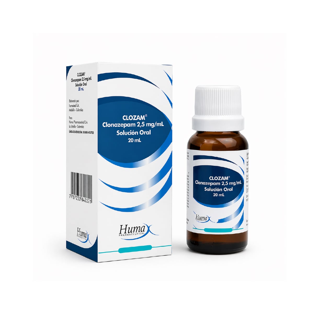 CLOZAM (CLONAZEPAM) 2.5MG/ML SLN ORAL FCO X 20ML