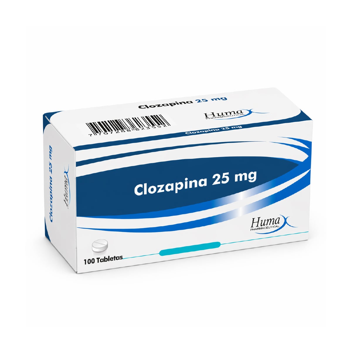 CLOZAPINA 25 MG CAJA X 100 TAB