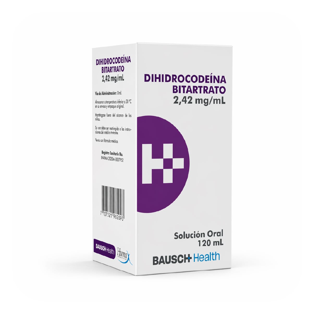 DIHIDROCODEINA BITARTRATO 2,42MG/ML JARABE FCO X 120ML