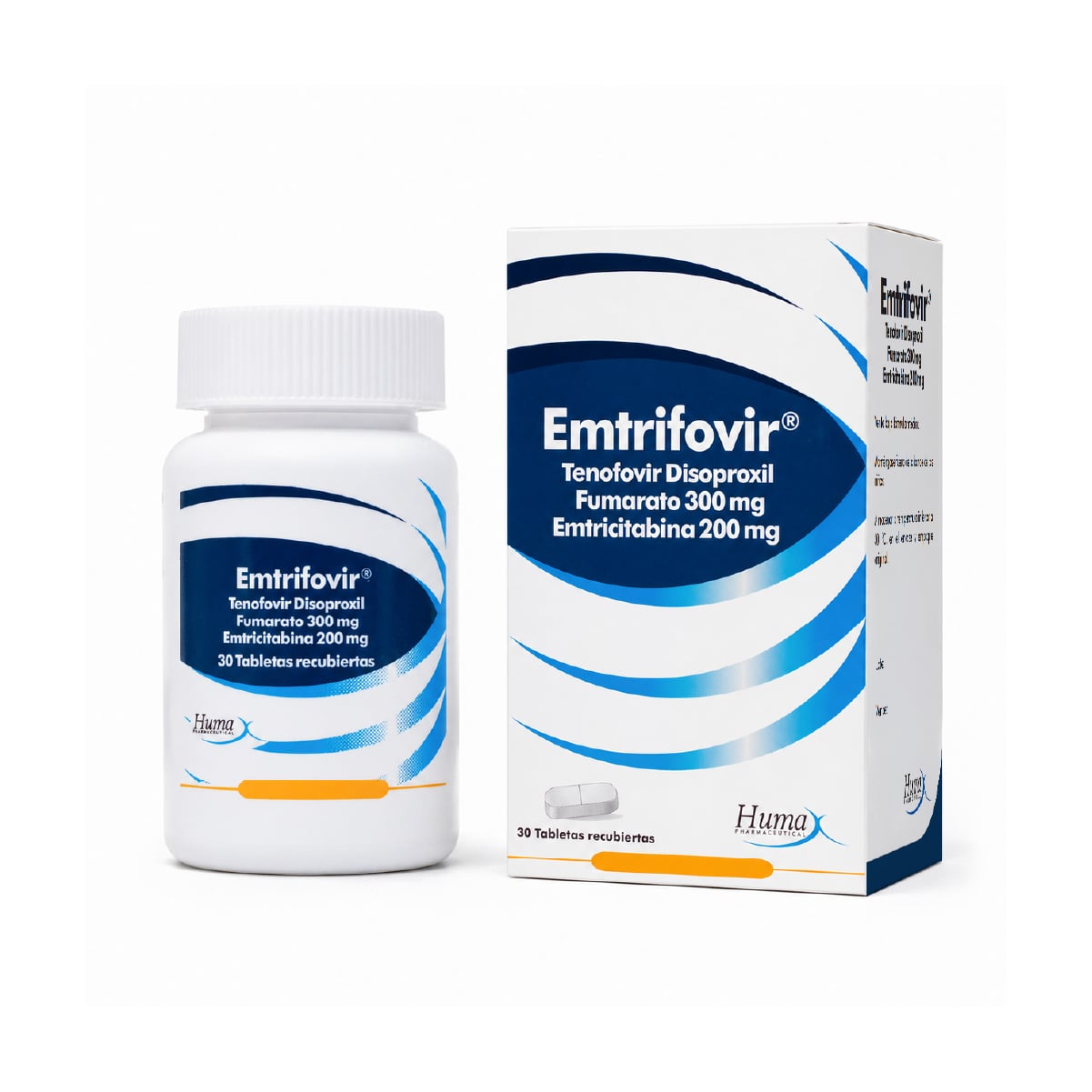 EMTRIFOVIR (TENOFOVIR+EMTRICITABINA) 300 MG + 200 MG FCO X 30 TAB