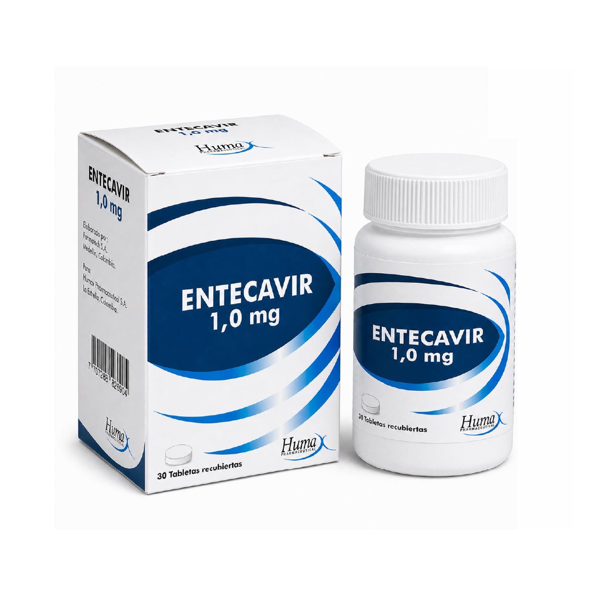 ENTECAVIR 1 MG FCO X 30 TAB
