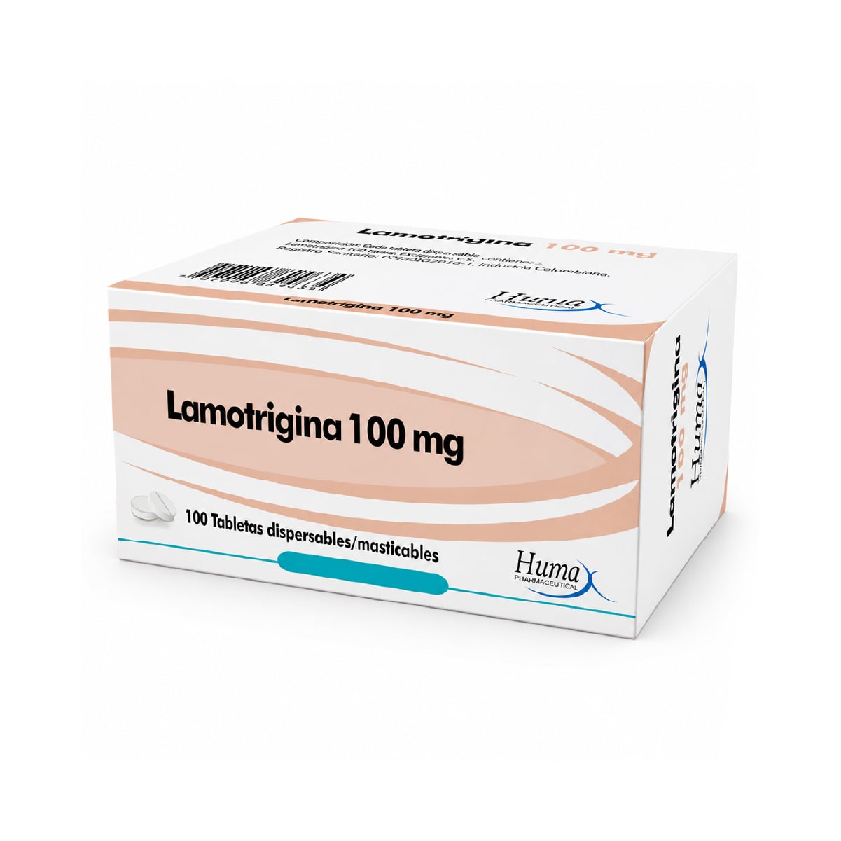 LAMOTRIGINA 100 MG CAJA X 100 TAB