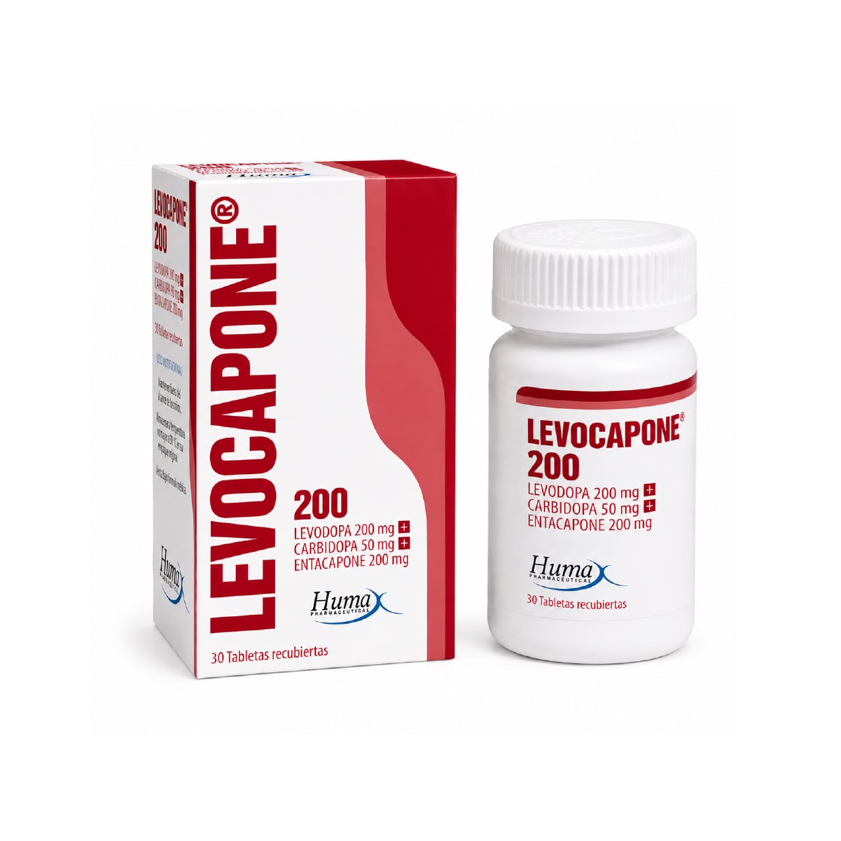 LEVOCAPONE (LEVODOPA+CARBIDOPA+ENTACAPONE) 200+50+200 MG FCO X 30 TAB