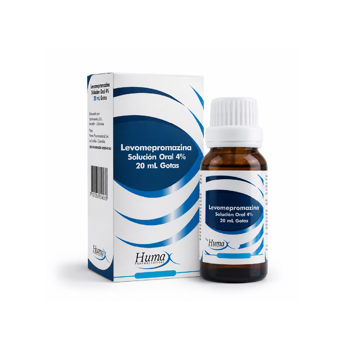 LEVOMEPROMAZINA 40 MG/ML (4%) SOLUCION ORAL CAJA CON FRASCO X 20 ML