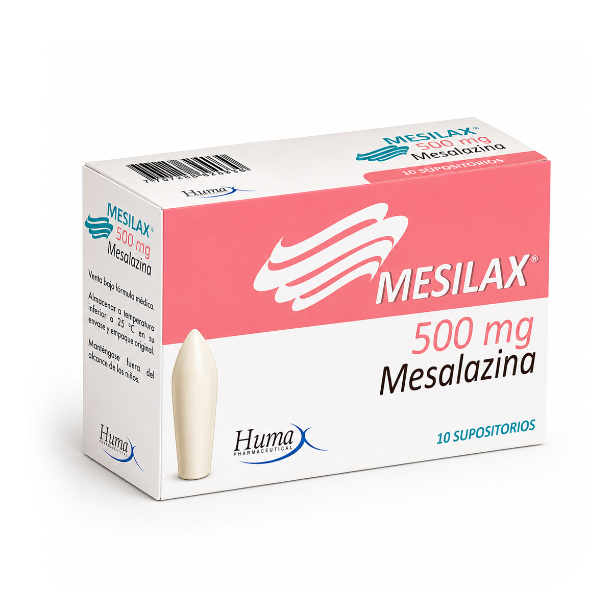 MESILAX (MESALAZINA) 500 MG CAJA X 10 SUPOSITORIOS