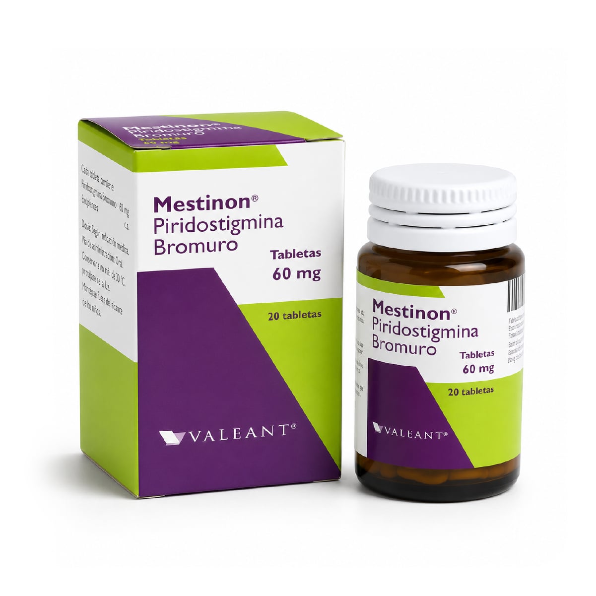 MESTINON (BROMURO DE PIRIDOSTIGMINA) 60 MG CJ X 20 TABLETAS