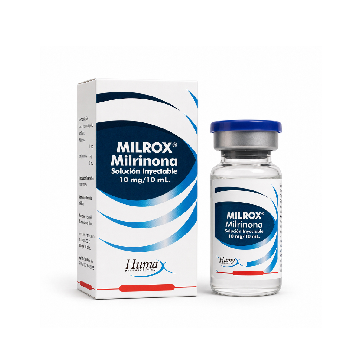 MILRINONA 10mg/10mL SOL INY CAJA 1 AMPOLLA