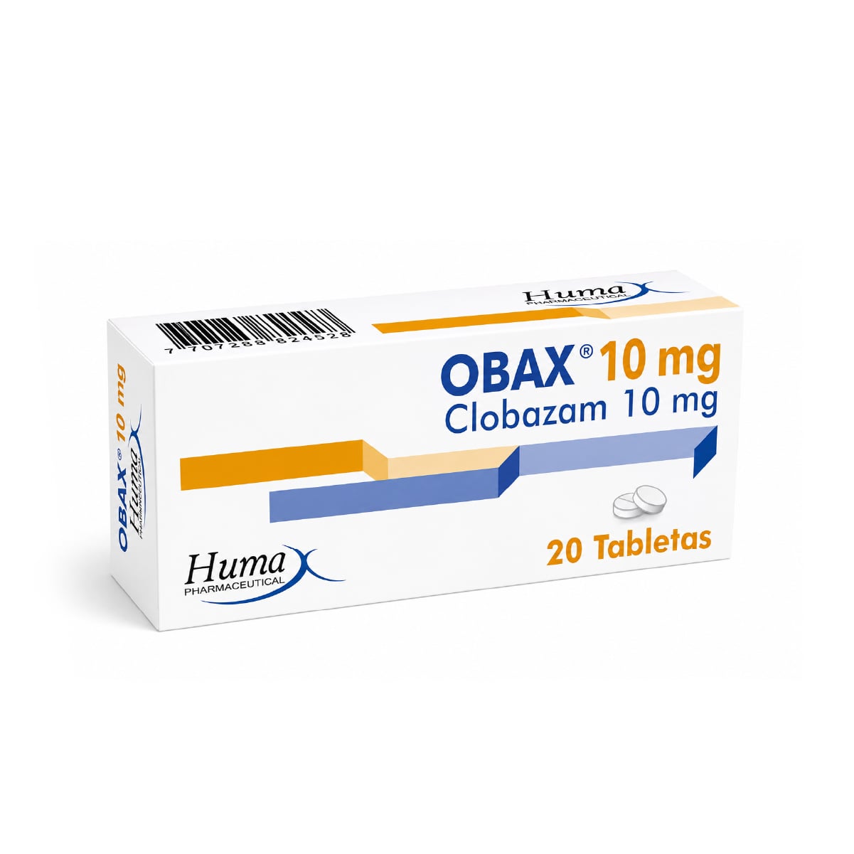 OBAX (CLOBAZAM) 10 MG CAJA X 20 TAB