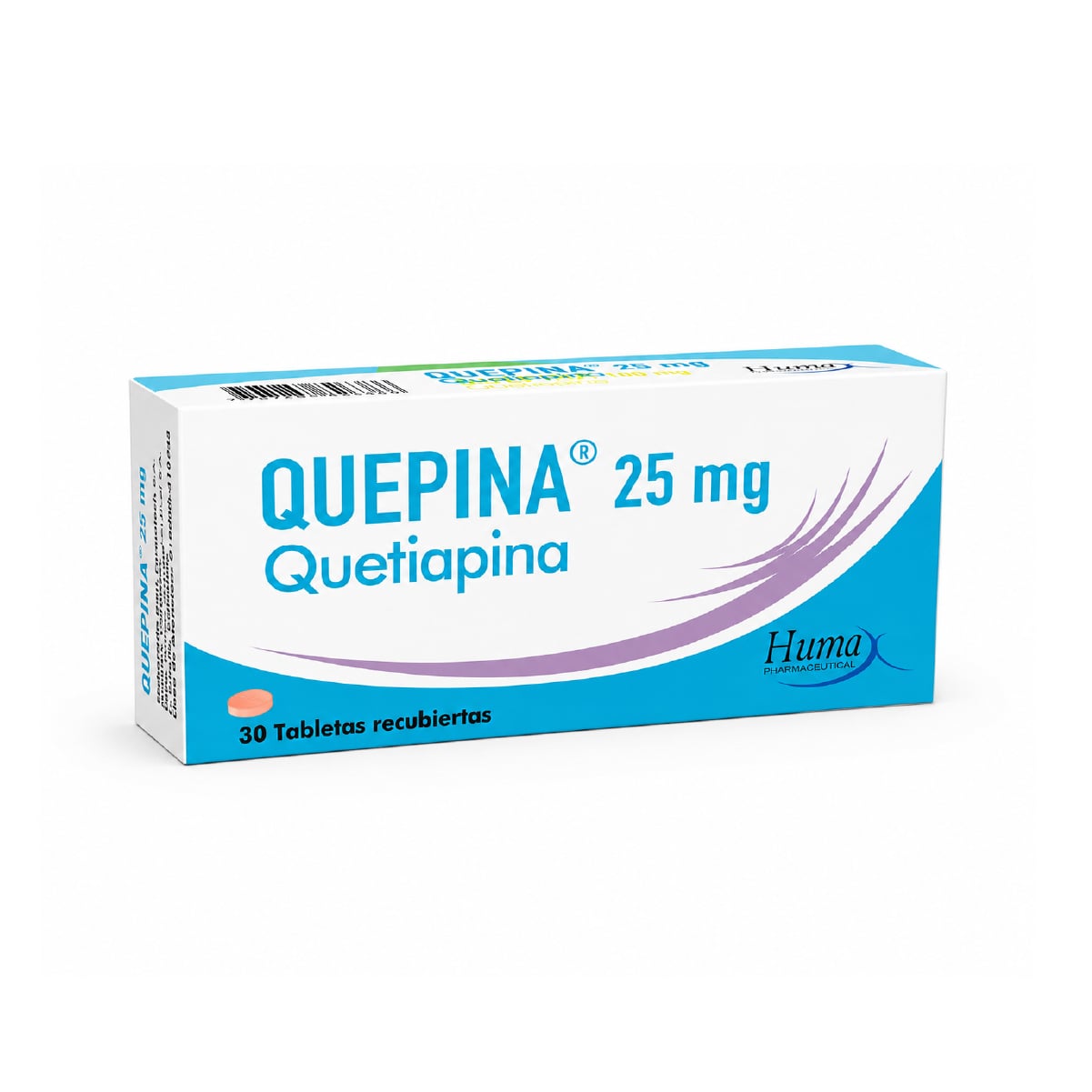QUEPINA (FUMARATO DE QUETIAPINA ) 25 MG CAJA X 30 TAB