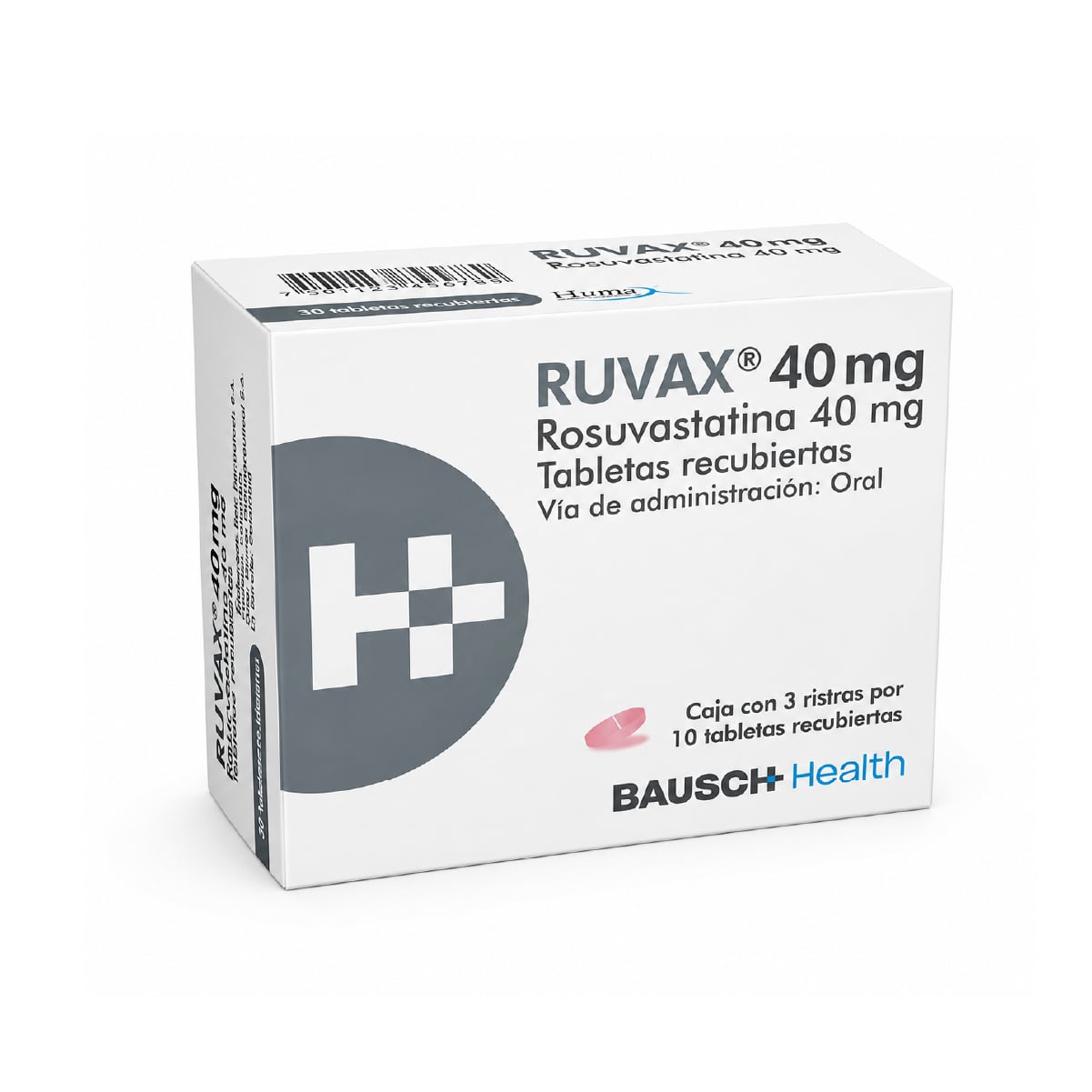 RUVAX (ROSUVASTATINA) 40mg CAJA X 30 TAB