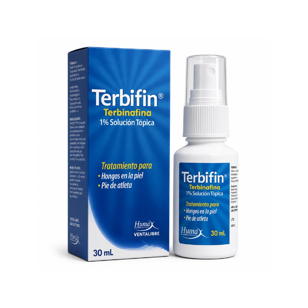 TERBIFIN (CLORHIDRATO DE TERBINAFINA) SPRAY 1% FCO X 30ML