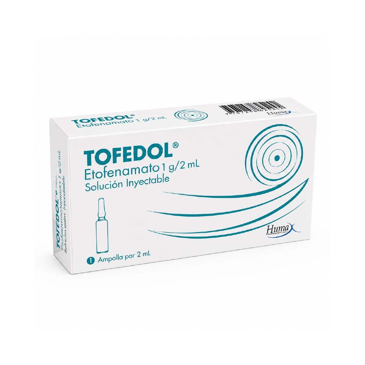 TOFEDOL (ETOFENAMATO) 1G/2ML INYECTABLE CJ X 1 AMPOLLA