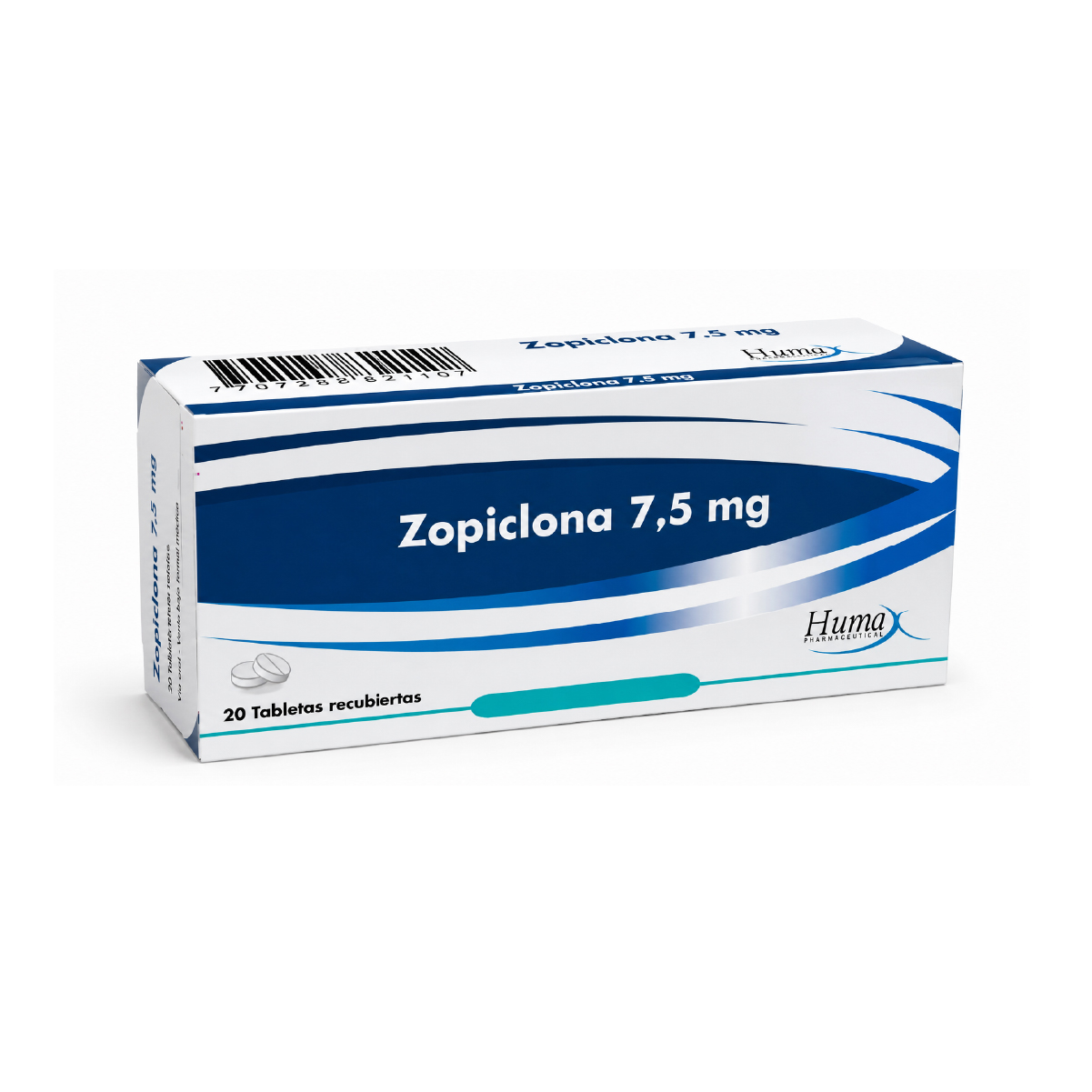 ZOPICLONA 7.5MG CAJA X 20 TABLETAS.